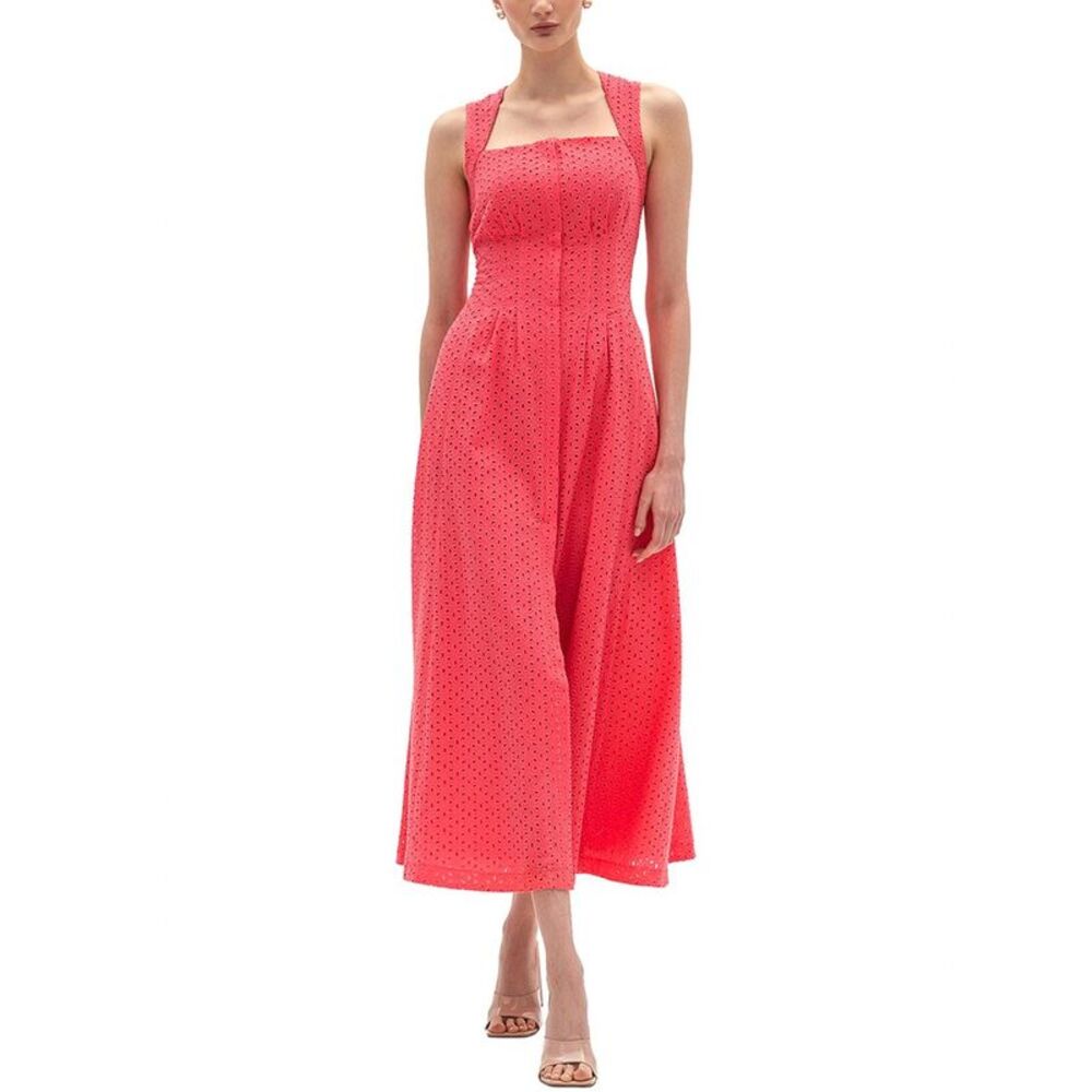 Bgl Womens  Sleeveless Midi Dress, Orange